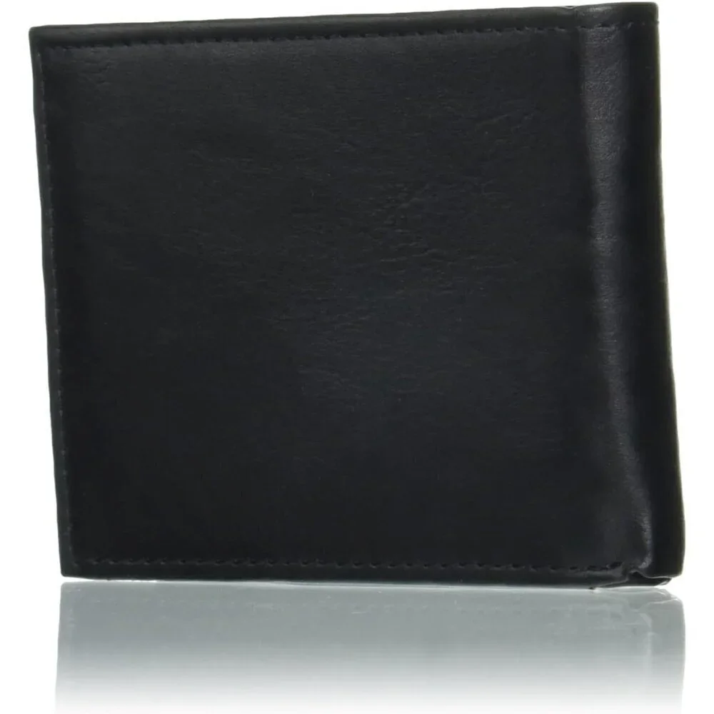 🆕Men's Black Extra Capacity Slimfold Wallet with Multiple Card Slots ID Window